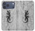 S2446 木材のヤモリ グラフィックプリント Gecko Wood Graphic Printed iPhone 17 Pro Max バックケース、フリップケース・カバー