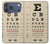 S2502 目の検査図ポスター Eye Exam Chart Decorative Decoupage Poster iPhone 17 Pro Max, 18 Pro Max バックケース、フリップケース・カバー