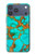 S2688 アクアターコイズ宝石グラフィックプリント Aqua Copper Turquoise Gemstone Graphic Printed iPhone 17 Pro Max バックケース、フリップケース・カバー