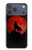S2955 狼は赤月にハウリング Wolf Howling Red Moon iPhone 17 Pro Max バックケース、フリップケース・カバー