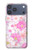 S3036 ピンクフラワーフローラ Pink Sweet Flower Flora iPhone 17 Pro Max, 18 Pro Max バックケース、フリップケース・カバー