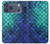 S3047 緑人魚のスケール Green Mermaid Fish Scale iPhone 17 Pro Max バックケース、フリップケース・カバー