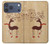 S3081 トナカイ Wooden Raindeer Graphic Printed iPhone 17 Pro Max バックケース、フリップケース・カバー