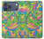 S3273 フラワーラインアートパターン Flower Line Art Pattern iPhone 17 Pro Max バックケース、フリップケース・カバー