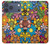 S3281 カラフルなヒッピーの花のパターン Colorful Hippie Flowers Pattern iPhone 17 Pro Max バックケース、フリップケース・カバー