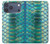 S3414 緑のヘビの鱗 グラフィックプリント Green Snake Scale Graphic Print iPhone 17 Pro Max バックケース、フリップケース・カバー