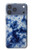 S3439 インディゴタイダイ Fabric Indigo Tie Dye iPhone 17 Pro Max, 18 Pro Max バックケース、フリップケース・カバー