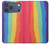 S3799 かわいい縦水彩レインボー Cute Vertical Watercolor Rainbow iPhone 17 Pro Max バックケース、フリップケース・カバー
