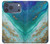 S3920 抽象的なオーシャンブルー色混合エメラルド Abstract Ocean Blue Color Mixed Emerald iPhone 17 Pro Max バックケース、フリップケース・カバー
