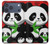 S3929 竹を食べるかわいいパンダ Cute Panda Eating Bamboo iPhone 17 Pro Max, 18 Pro Max バックケース、フリップケース・カバー