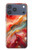 S4012 赤い大理石の金色の静脈 Red Marble Gold Veins iPhone 17 Pro Max バックケース、フリップケース・カバー