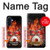 S1431 スカル ドラム ファイア ロック音楽 Skull Drum Fire Rock Samsung Galaxy A17 バックケース、フリップケース・カバー