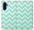 S1723 ミントシェブロンジグザグ Mint Chevron Zigzag Samsung Galaxy A17 バックケース、フリップケース・カバー