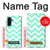 S1723 ミントシェブロンジグザグ Mint Chevron Zigzag Samsung Galaxy A17 バックケース、フリップケース・カバー