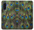 S1965 ピーコックフェザー Peacock Feather Samsung Galaxy A17, A18 バックケース、フリップケース・カバー