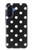 S2299 黒い水玉 Black Polka Dots Samsung Galaxy A17 バックケース、フリップケース・カバー