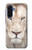 S2399 ホワイトライオンの顔 White Lion Face Samsung Galaxy A17 バックケース、フリップケース・カバー