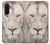 S2399 ホワイトライオンの顔 White Lion Face Samsung Galaxy A17 バックケース、フリップケース・カバー