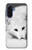 S2569 ホワイト北極キツネ White Arctic Fox Samsung Galaxy A17 バックケース、フリップケース・カバー