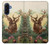 S2841 ヴィンテージ トナカイ クリスマス Vintage Reindeer Christmas Samsung Galaxy A17 バックケース、フリップケース・カバー