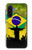 S2981 ブラジルサッカー Brazil Football Soccer Map Flag Samsung Galaxy A17 バックケース、フリップケース・カバー