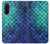 S3047 緑人魚のスケール Green Mermaid Fish Scale Samsung Galaxy A17 バックケース、フリップケース・カバー