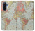 S3418 ヴィンテージの世界地図 Vintage World Map Samsung Galaxy A17 バックケース、フリップケース・カバー