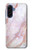 S3482 ピンクの大理石のグラフィックプリント Soft Pink Marble Graphic Print Samsung Galaxy A17 バックケース、フリップケース・カバー