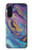 S3676 カラフルな抽象的な大理石の石 Colorful Abstract Marble Stone Samsung Galaxy A17 バックケース、フリップケース・カバー