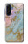 S3717 ローズゴールドブルーパステル大理石グラフィックプリント Rose Gold Blue Pastel Marble Graphic Printed Samsung Galaxy A17 バックケース、フリップケース・カバー