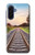 S3866 鉄道直線線路 Railway Straight Train Track Samsung Galaxy A17 バックケース、フリップケース・カバー