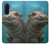 S3871 かわいい赤ちゃんカバ カバ Cute Baby Hippo Hippopotamus Samsung Galaxy A17 バックケース、フリップケース・カバー