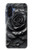 S3969 黒いバラの力強い筆遣い Black Rose Hard Brush Stroke Samsung Galaxy A17, A18 バックケース、フリップケース・カバー