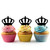 TA0348 クラウン King Royal Crown アクリル製 カップケーキトッパー ケーキトッパー ケーキスティック 結婚式　誕生日　パーティー　装飾用品　アクセサリー　10本