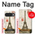 S2108 エッフェル塔パリポストカード Eiffel Tower Paris Postcard Google Pixel 10, 10 Pro バックケース、フリップケース・カバー