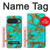 S2688 アクアターコイズ宝石グラフィックプリント Aqua Copper Turquoise Gemstone Graphic Printed Google Pixel 10, 10 Pro バックケース、フリップケース・カバー
