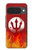 S2803 火災レッドデビル槍シンボル Fire Red Devil Spear Symbol Google Pixel 10, 10 Pro バックケース、フリップケース・カバー