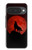 S2955 狼は赤月にハウリング Wolf Howling Red Moon Google Pixel 10, 10 Pro バックケース、フリップケース・カバー