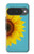 S3039 ひまわり Vintage Sunflower Blue Google Pixel 10, 10 Pro バックケース、フリップケース・カバー