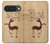 S3081 トナカイ Wooden Raindeer Graphic Printed Google Pixel 10, 10 Pro バックケース、フリップケース・カバー