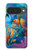 S3227 水中の世界の漫画 Underwater World Cartoon Google Pixel 10, 10 Pro バックケース、フリップケース・カバー