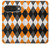 S3421 黒 オレンジ 白 アーガイルプラッド Black Orange White Argyle Plaid Google Pixel 10, 10 Pro バックケース、フリップケース・カバー