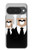 S3557 黒いスーツのクマ Bear in Black Suit Google Pixel 10, 10 Pro バックケース、フリップケース・カバー
