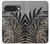 S3692 灰色の黒いヤシの葉 Gray Black Palm Leaves Google Pixel 10, 10 Pro バックケース、フリップケース・カバー