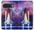 S3913 カラフルな星雲スペースシャトル Colorful Nebula Space Shuttle Google Pixel 10, 10 Pro バックケース、フリップケース・カバー