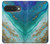 S3920 抽象的なオーシャンブルー色混合エメラルド Abstract Ocean Blue Color Mixed Emerald Google Pixel 10, 10 Pro バックケース、フリップケース・カバー