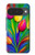 S3926 カラフルなチューリップの油絵 Colorful Tulip Oil Painting Google Pixel 10, 10 Pro バックケース、フリップケース・カバー