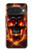 S3986 火の頭蓋骨 Fire Skull Google Pixel 10, 10 Pro バックケース、フリップケース・カバー