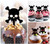 TA0497 ポイズンスカル Poison Skull アクリル製 カップケーキトッパー ケーキトッパー ケーキスティック 結婚式　誕生日　パーティー　装飾用品　アクセサリー　10本