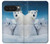 S0285 北極熊 北極 Polar Bear Family Arctic Google Pixel 10 Pro XL バックケース、フリップケース・カバー